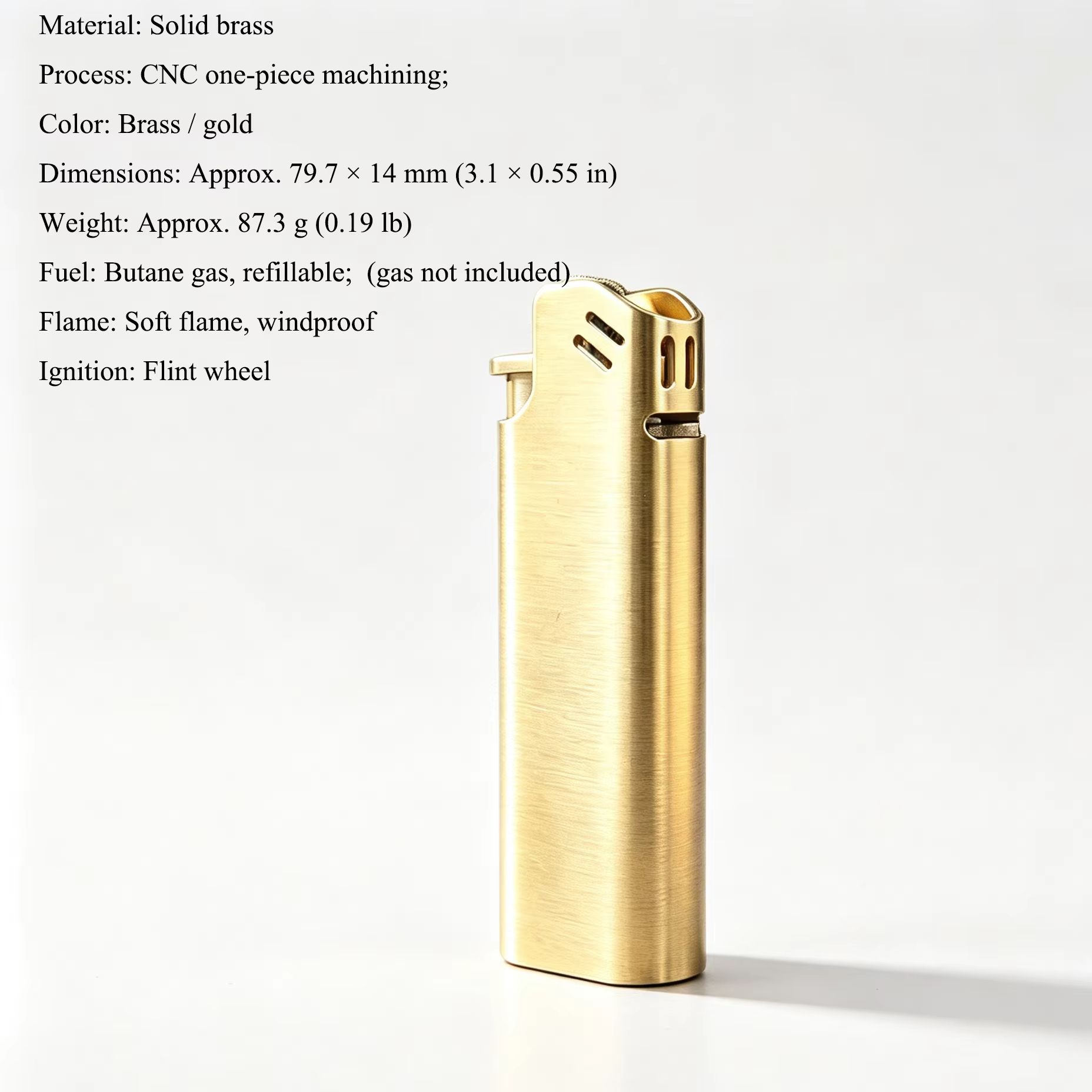 CNC Pirinç Bütan Çakmak Çakmak - Fire Starting Kit incelemesi ve fiyatı
