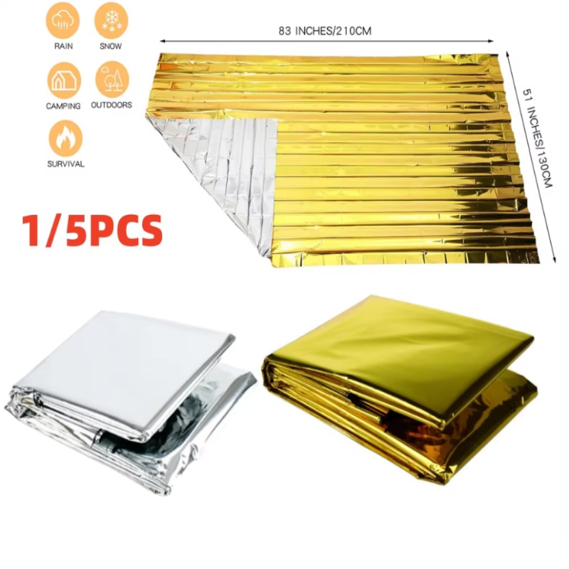 130x210cm Ağır Hizmet Tipi Myl - Survival Blanket Reflective incelemesi ve fiyatı
